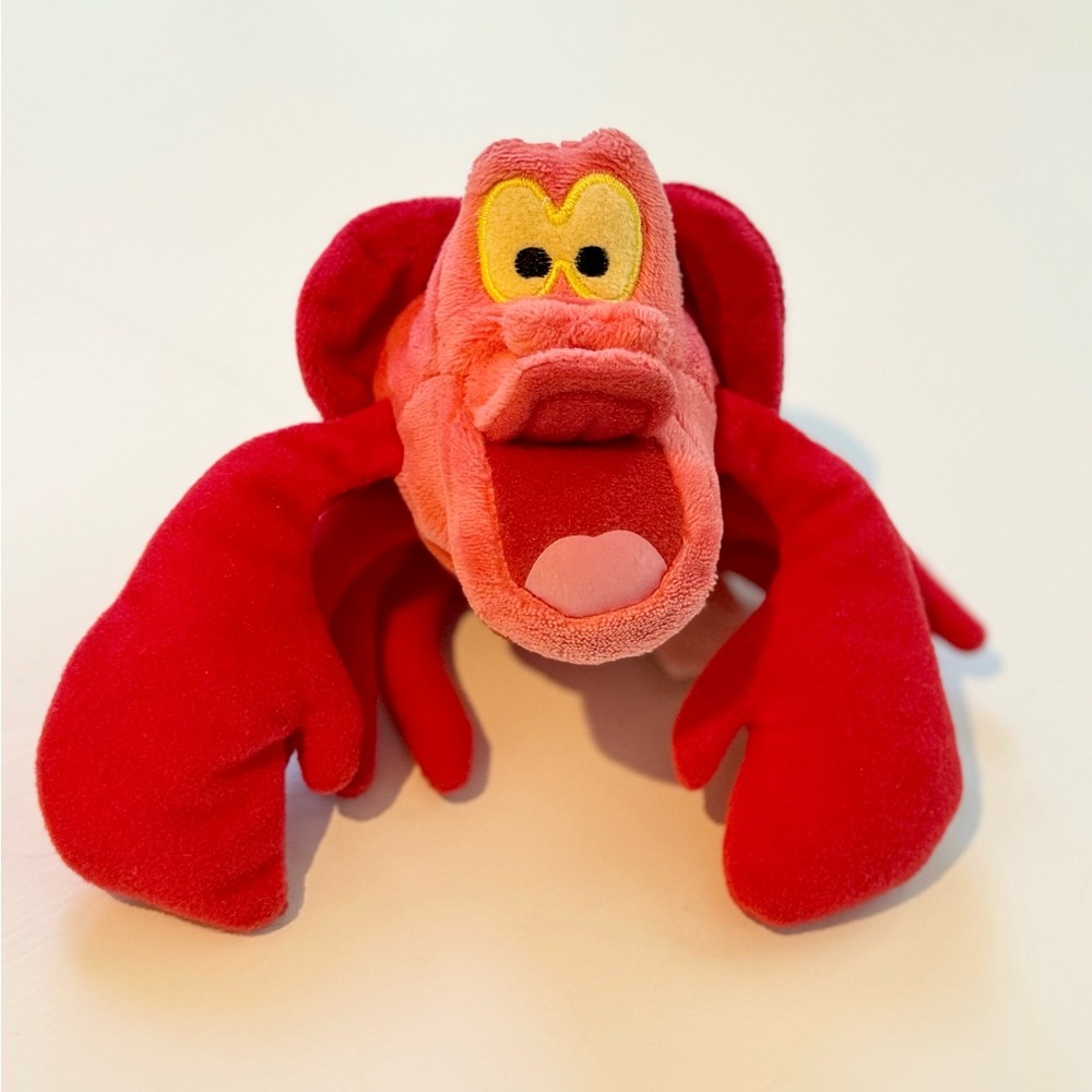 VINTAGE Disney The Little Mermaid Mini Sebastian The Crab Plush❤️🦀